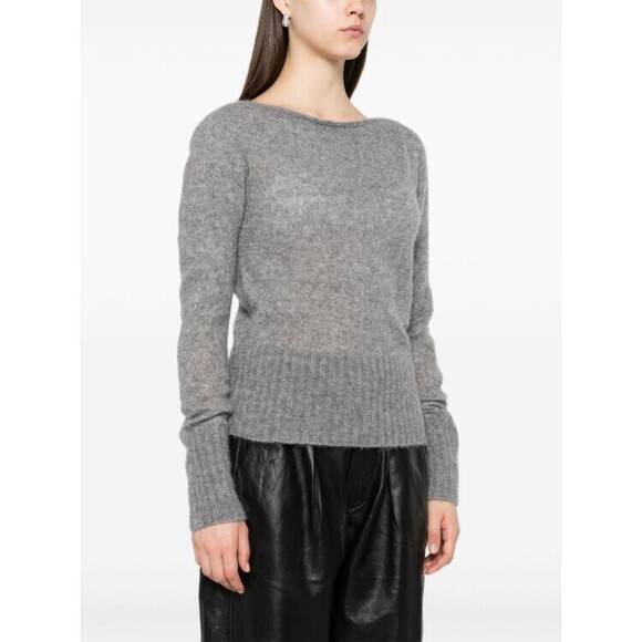 Tom Ford Melange Grey Cashmere-Silk Blend Sweater - NWT